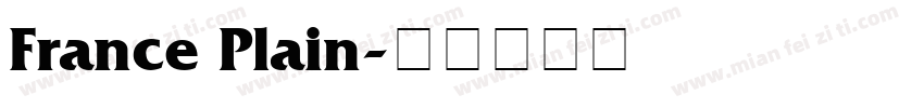 France Plain字体转换